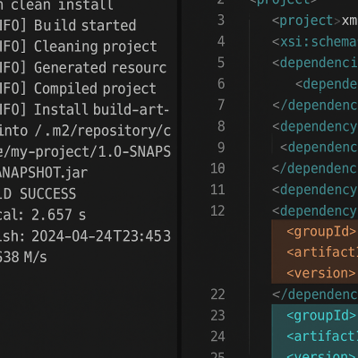 Java Build And Test modern art print for studio or study