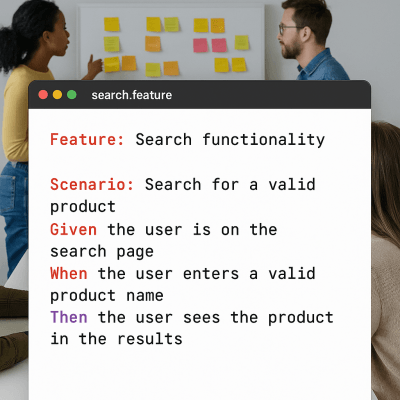 Gherkin Code Collaboration wall art print for home decor