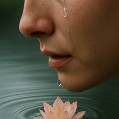 Tear To Lotus Bloom canvas wall art for living room