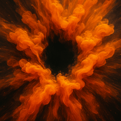 Erupting Pigment Flow digital artwork for bedroom or office