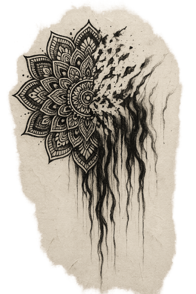 Fragmented Mandala Art