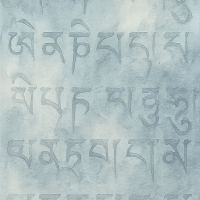 Watercolor Script Layers contemporary art piece for any space