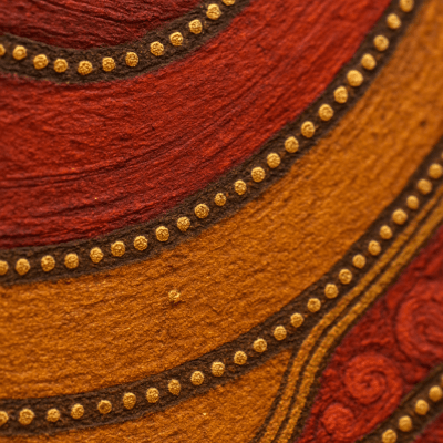 Intricate Paubha Textures wall art print for home decor