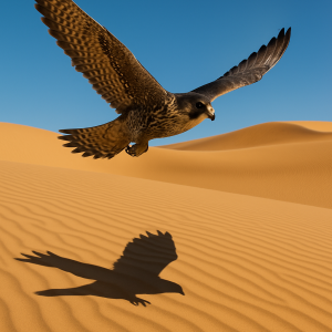 Falcons Shadowed Flight