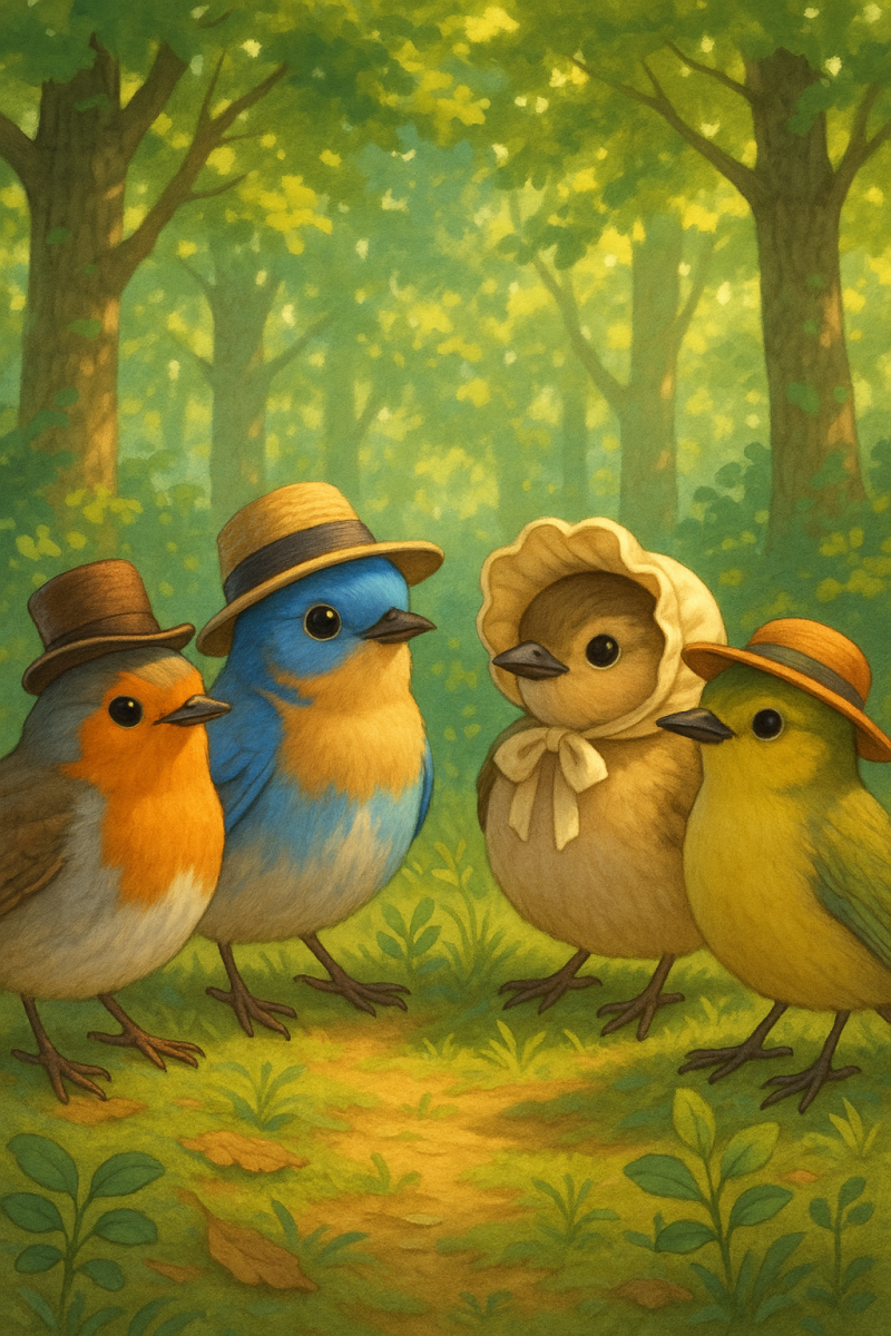 Festive Forest Birds_