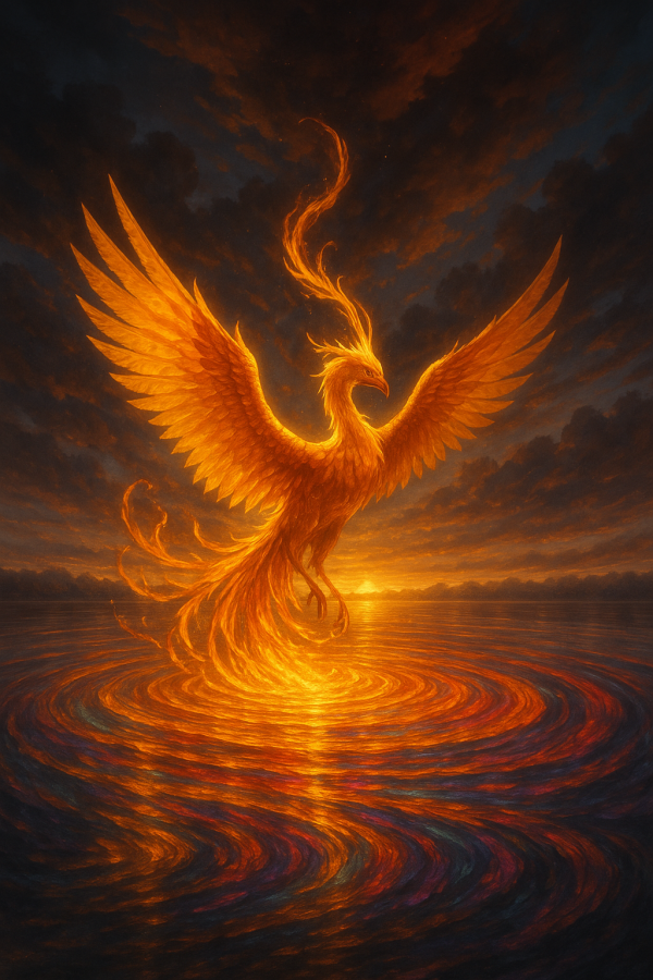 Phoenix Rising At Twilight