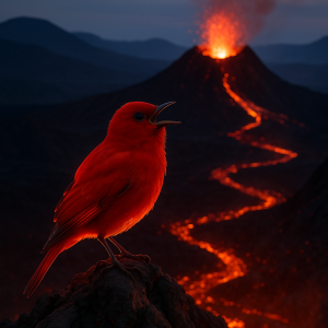 Songbird Over Lava