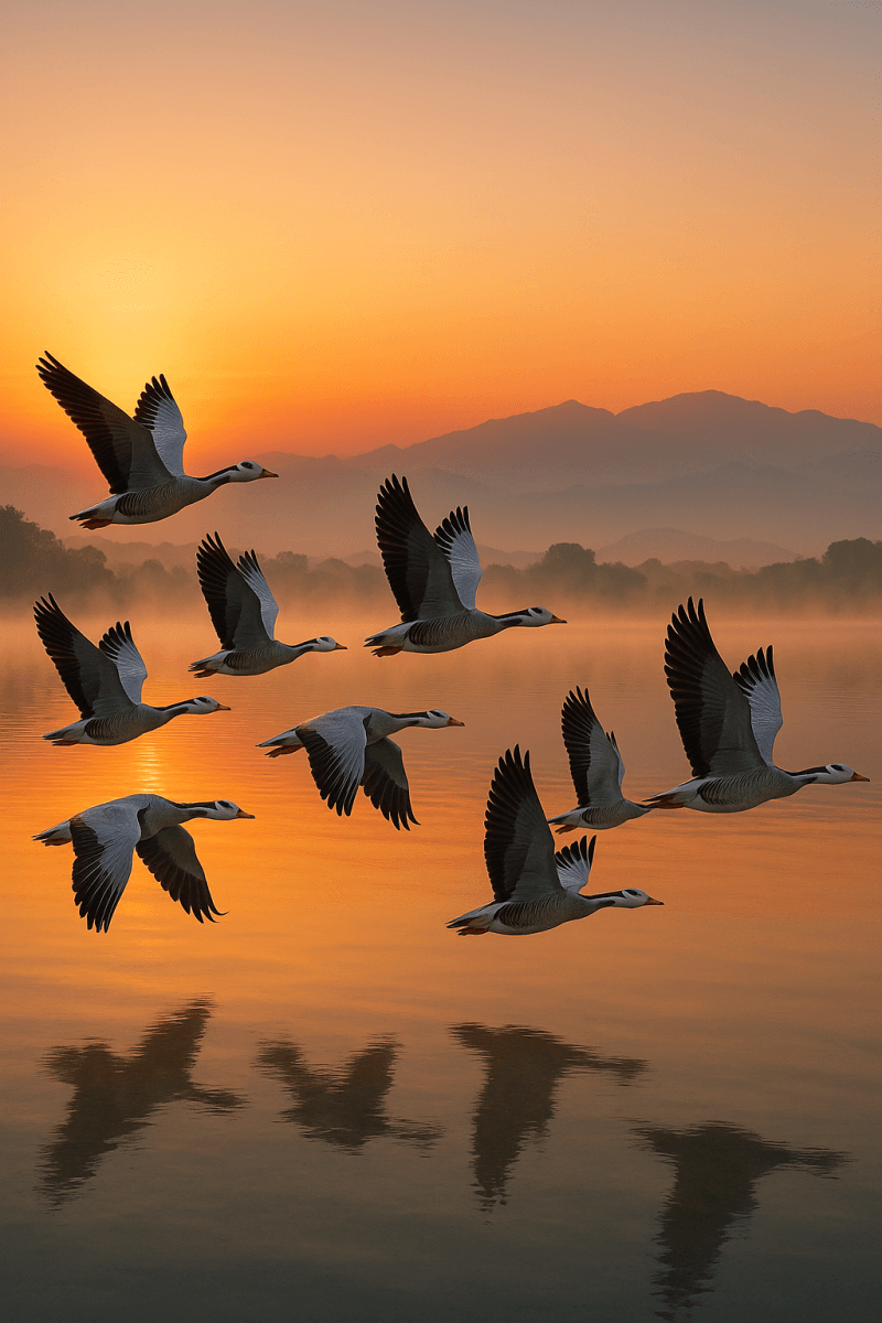 Majestic Goose Sunrise_