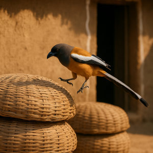 Treepie On Baskets