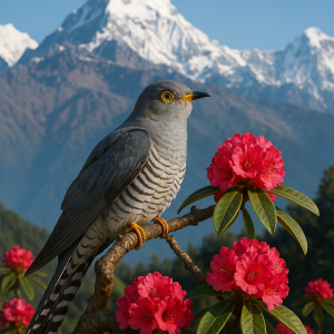 Himalayan Cuckoo In Bloom