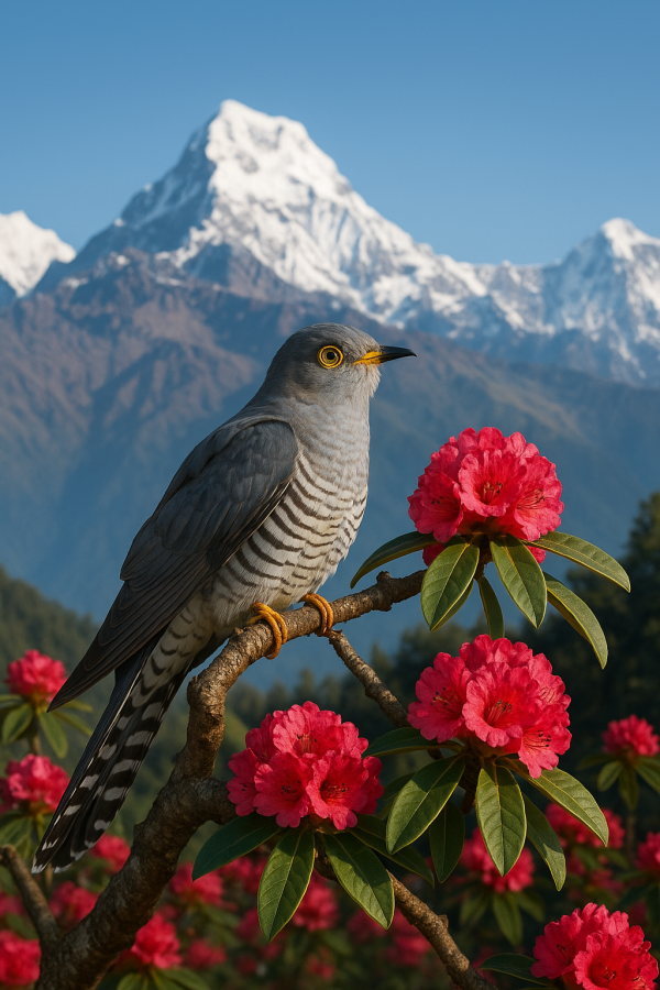 Himalayan Cuckoo In Bloom