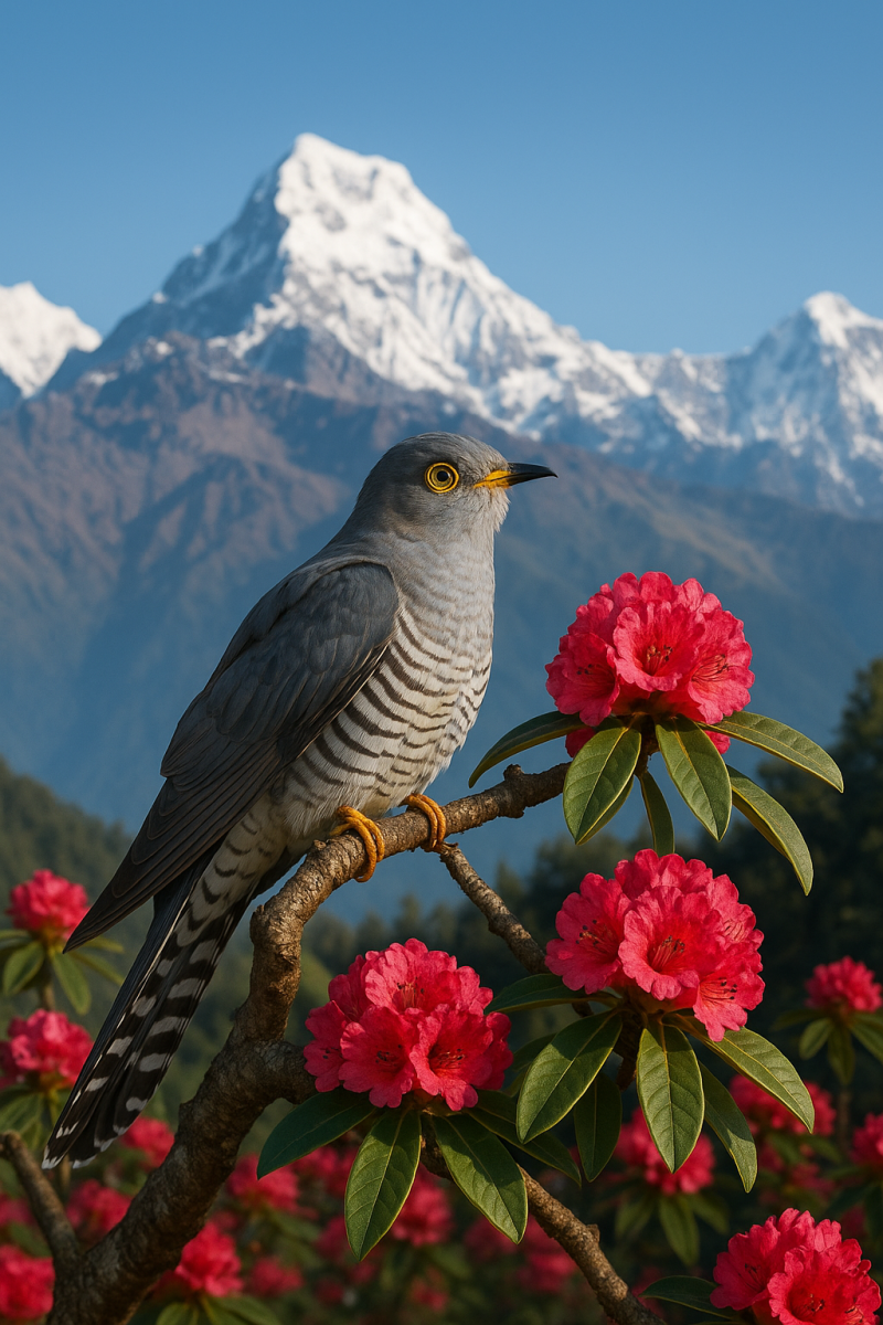Himalayan Cuckoo in Bloom_
