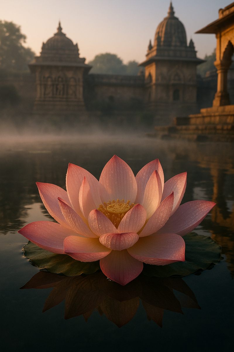 Serene Lotus at Dawn_