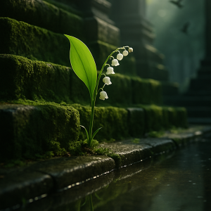 Serene Temple Blossom