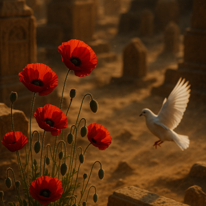 Poppies Among Ancient Graves