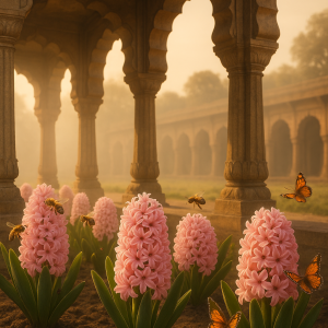 Hyacinths Under Mughal Arches