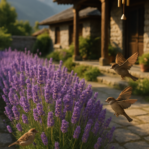Kashmir Lavender Courtyard