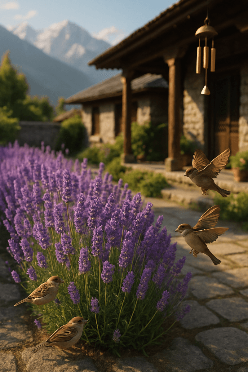 Kashmir Lavender Courtyard_
