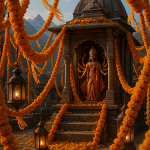 Navaratri Marigold Splendor