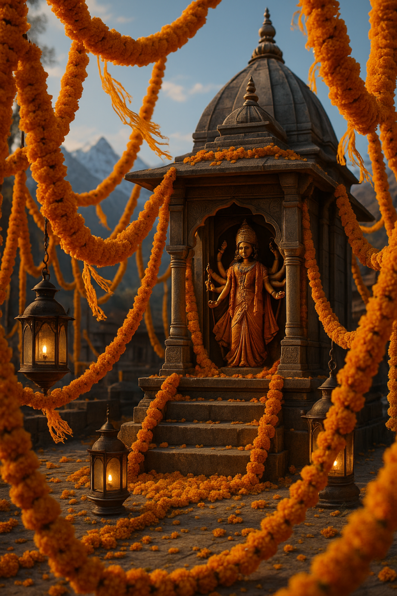 Navaratri Marigold Splendor_