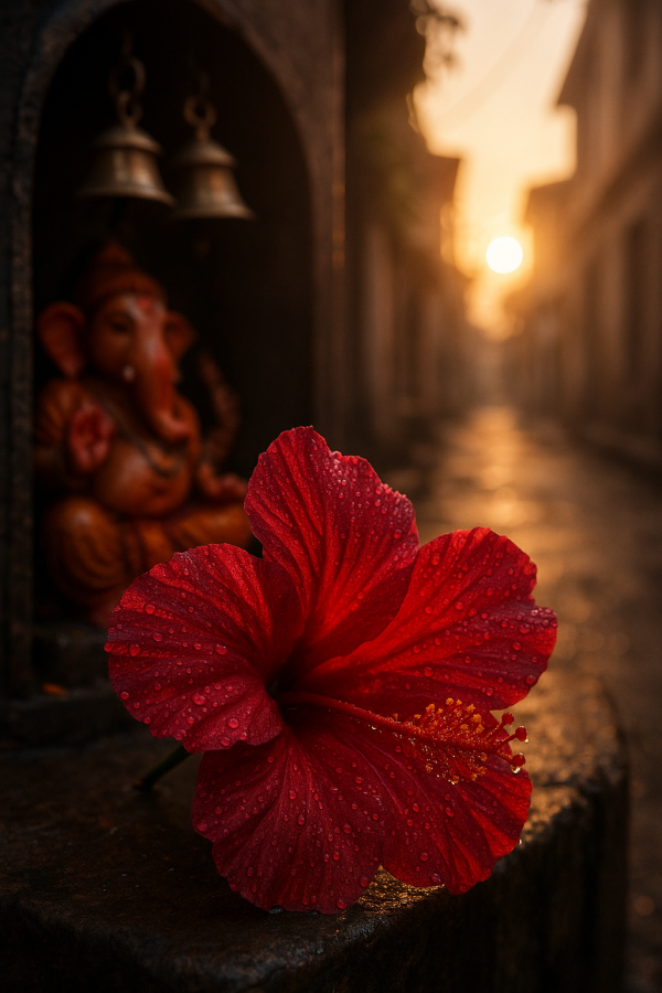 Dewy Hibiscus Offering