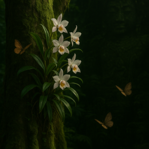 Orchids In Enchanted Forest