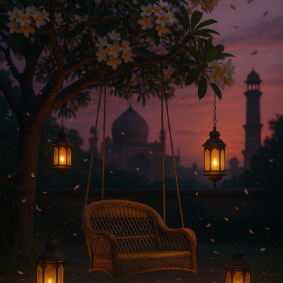 Swing Under Frangipani_