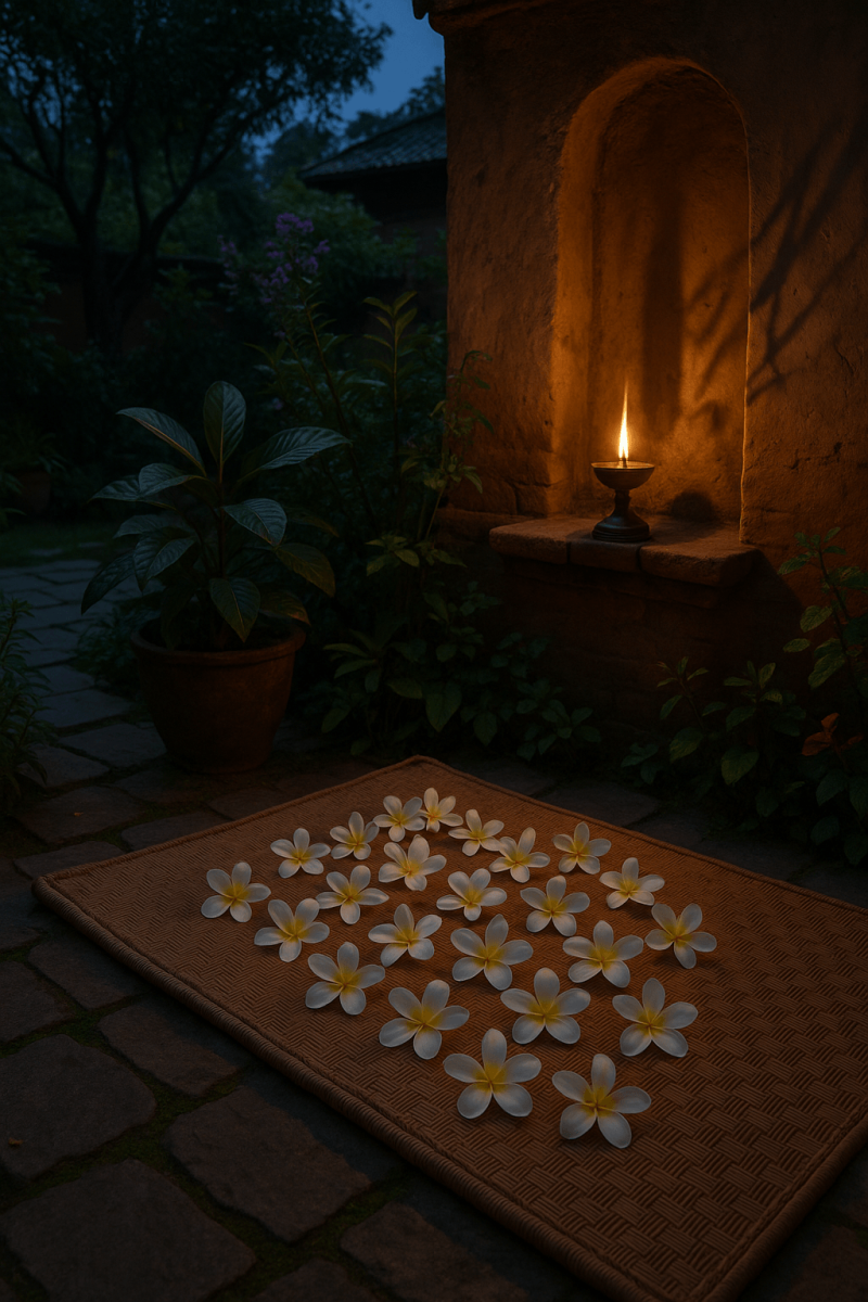 Serene Garden Evening printable art for gallery wall