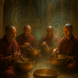 Monks With Singing Bowls Simple