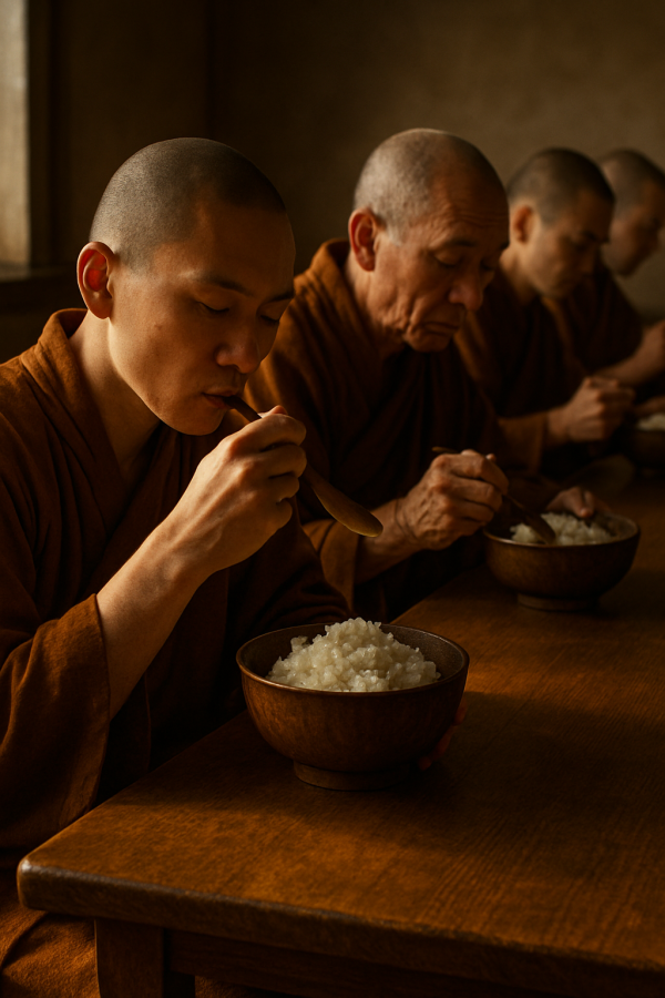 Silent Monastic Meal Simple