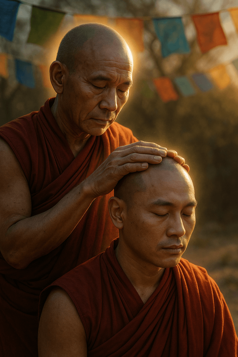 Healing Ritual with Monk_