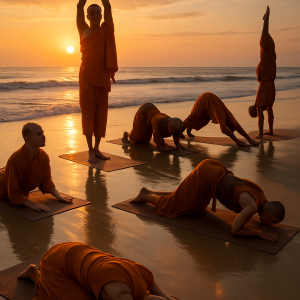 Monks Beach Yoga Simple