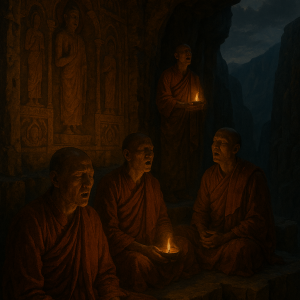Monastic Cave Meditation Simple