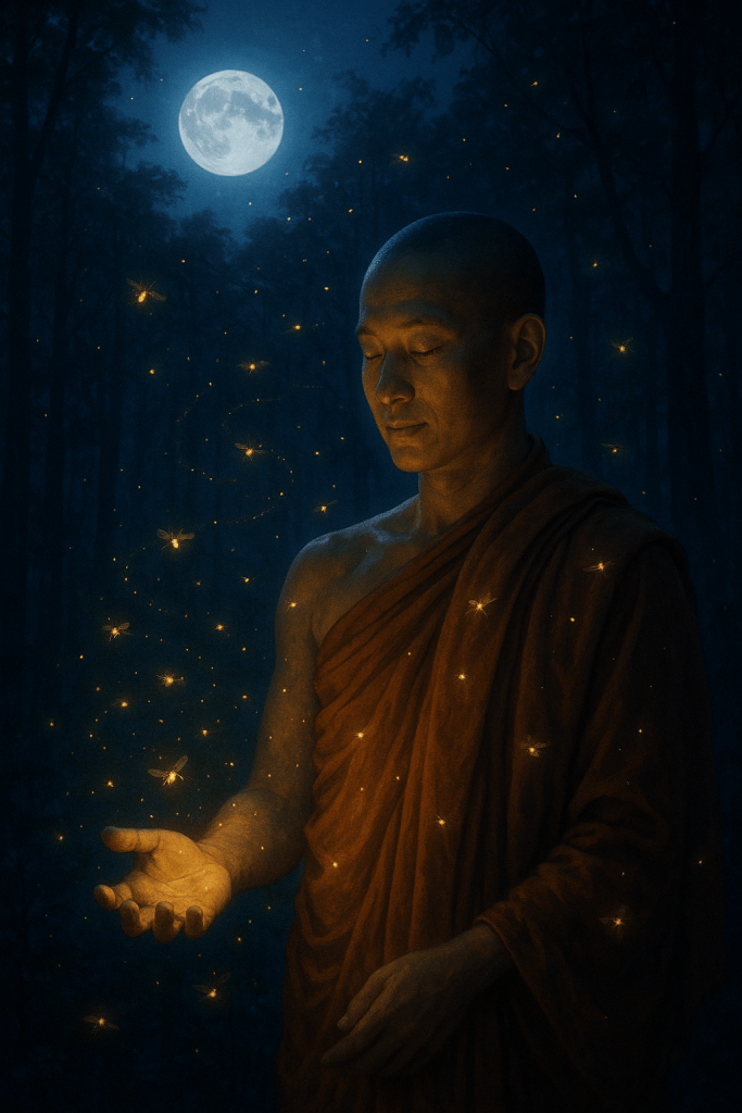 Monk's Firefly Reverie fine art poster for office walls