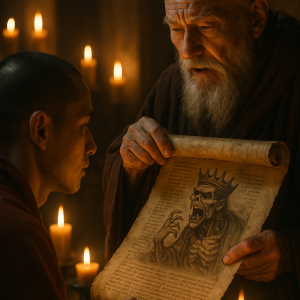 Monks Candlelit Tale Simple
