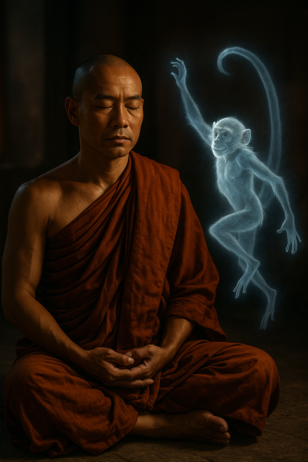 Monks Mystical Meditation Simple