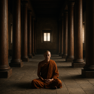 Monks Silent Meditation Simple