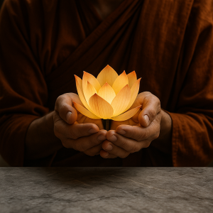Monks Glowing Lotus Simple