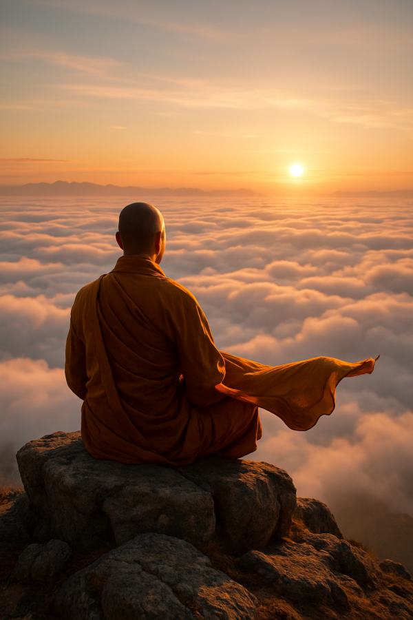 Monk Above Clouds