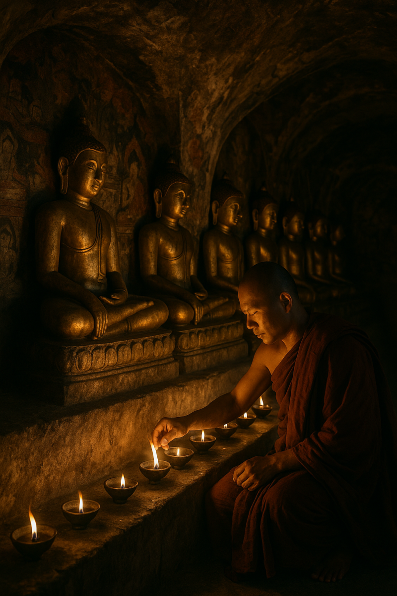 Monk Lighting Oil Lamps_