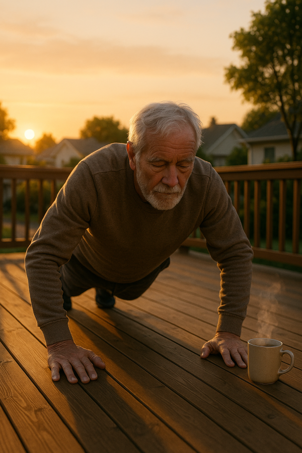 Elderly Sunrise Push Ups
