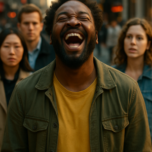 Joyful Public Laughter