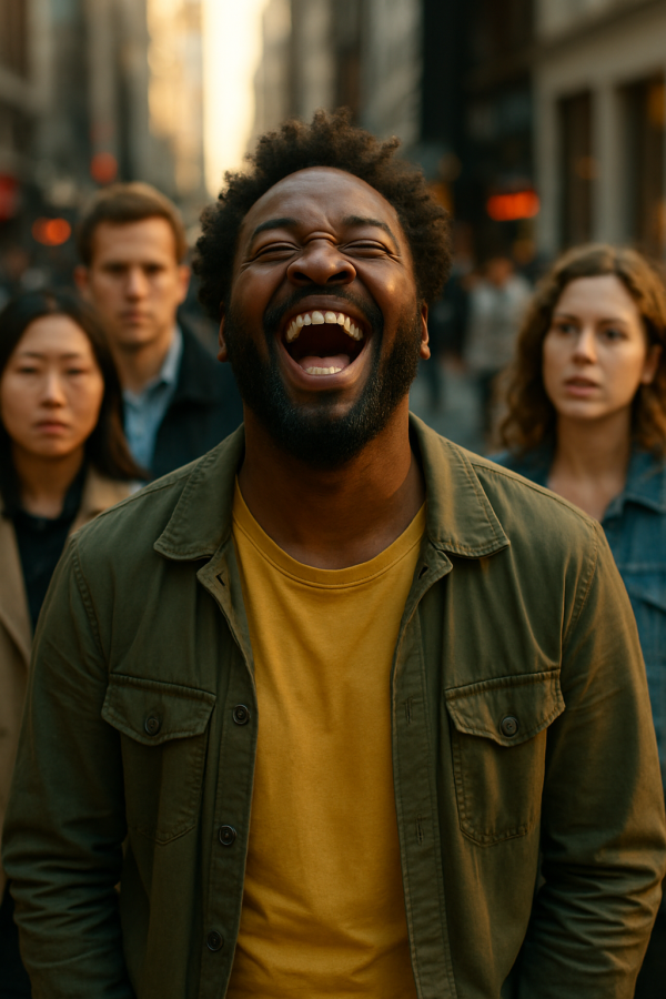 Joyful Public Laughter