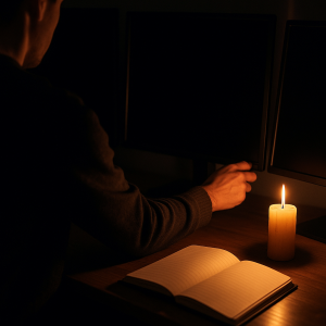 Candlelit Reflection