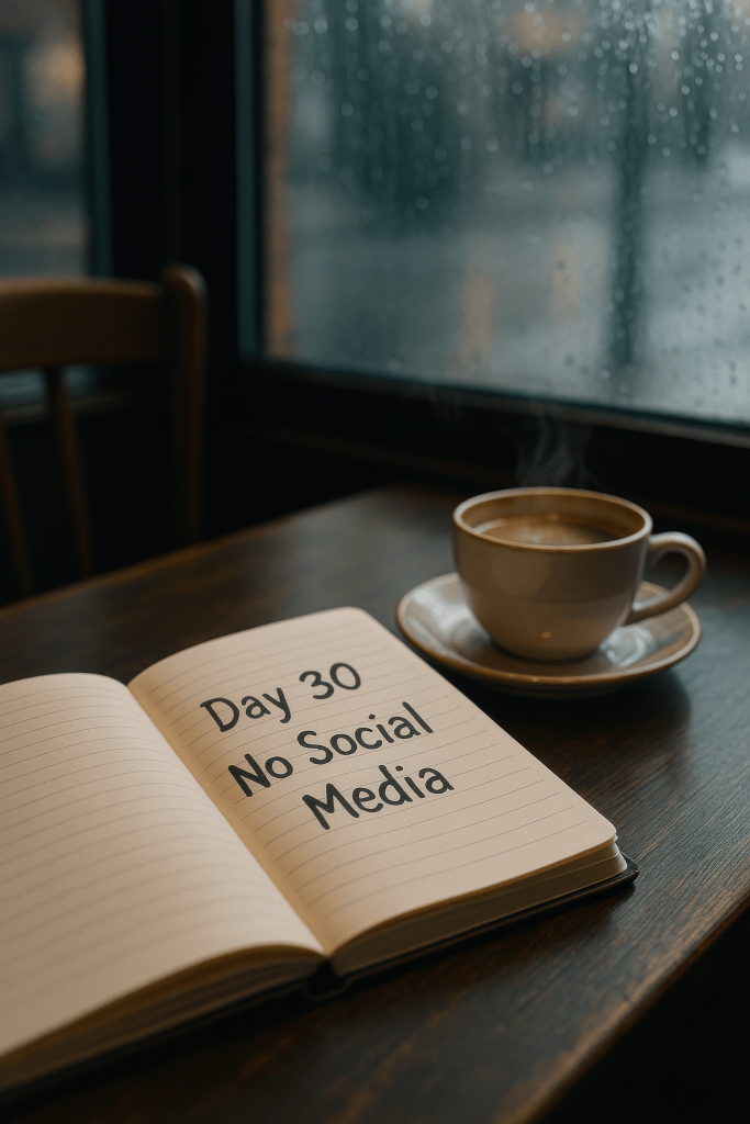 Quiet Cafe Reflection contemporary art piece for any space