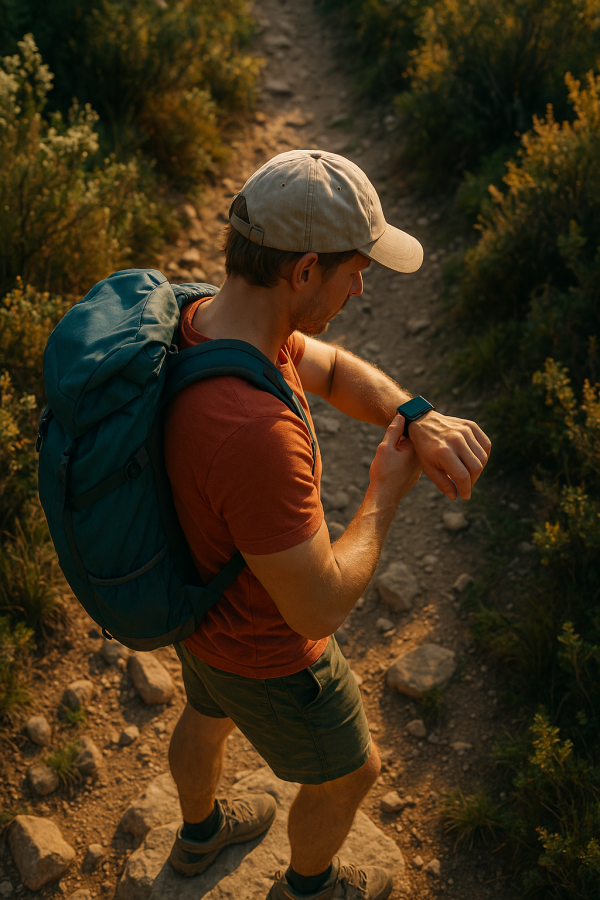 Smartwatch Hike Aerial