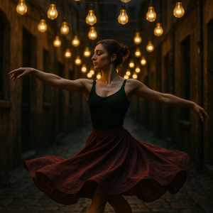 Dancer Under Lanterns