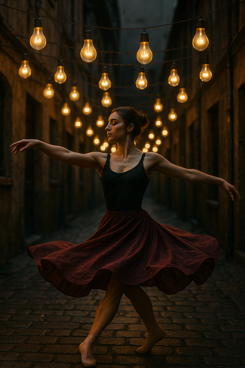 Dancer Under Lanterns_