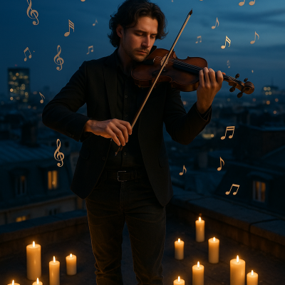 Rooftop Violin Serenade_