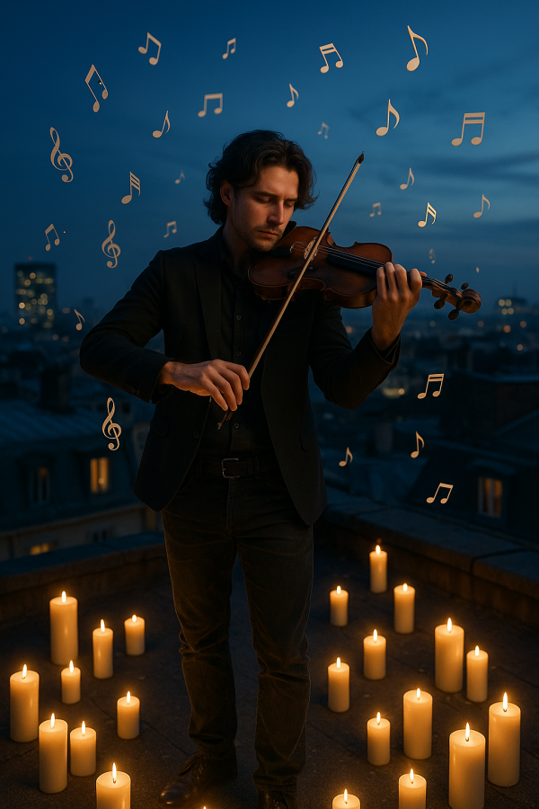 Rooftop Violin Serenade